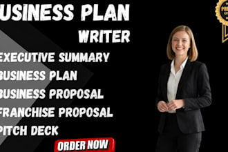 business plan business plan writer business proposal pitch deck grant proposal