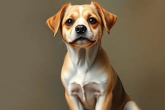 draw pop art of dog cat pet animal portrait