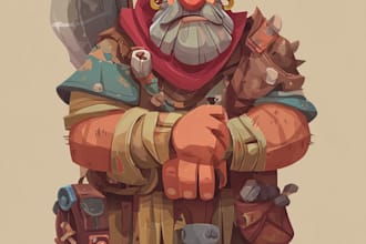 draw 2d game character or 2d game character