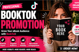 promote your romance or children ebook with booktok for amazon kindle