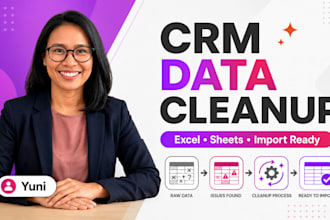 clean and prepare your excel or google sheets data for CRM import