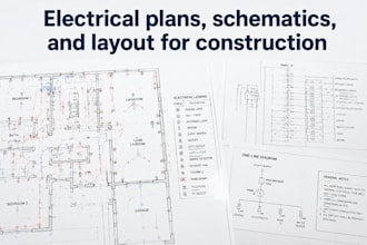 design accurate electrical plans, schematics, and layout for construction