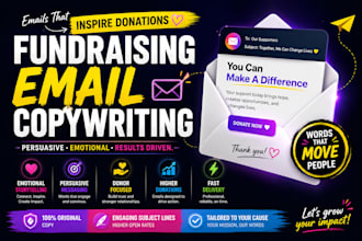 write persuasive fundraising and donation email copy