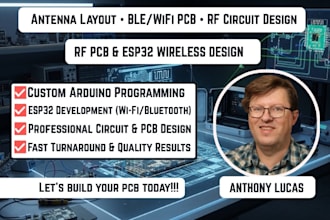 design rf pcb, antenna layout, ble wifi module and esp32 wireless pcb