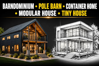 create container home barndominium pole barn modular and tiny house floor plans