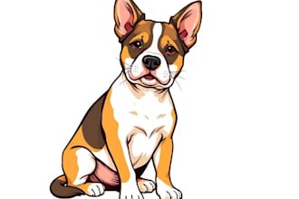create a custom pet portrait, dog portrait cat portrait