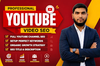 do professional youtube marketing, SEO and channel growth