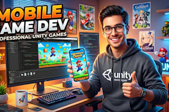 provide professional unity mobile game development