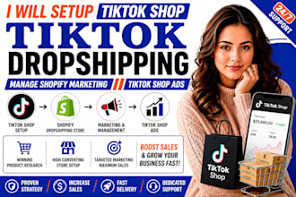 setup tiktok shop, tik tok dropshipping manage shopify marketing tiktok shop ads