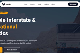 build a logistics or courier booking and operations website