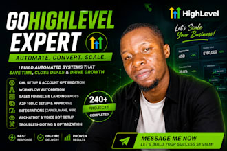 be go high level expert gohighlevel workflow automation a2p n8n, zoho, hubspot