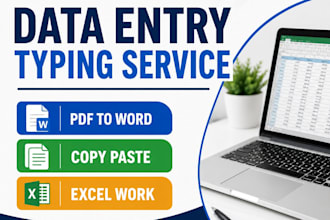 do fast and accurate data entry, typing, and copypaste work