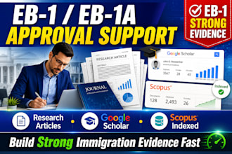 write and publish research articles for your eb1 or eb1a immigration petition