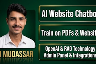 build custom ai rag chatbot for website or saas