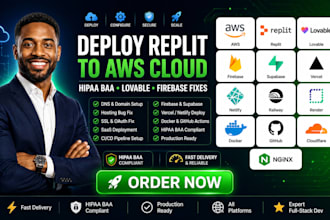 deploy replit to aws cloud hipaa baa fix lovable firebase dns domain hosting