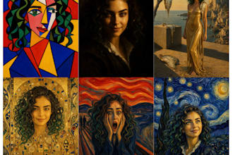 transform your photo into 6 iconic masterpiece painting styles