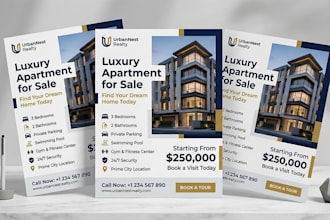 design modern flyer, bifold, trifold brochure design