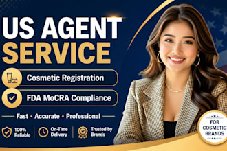 do US agent service cosmetic registration and fda mocra compliance