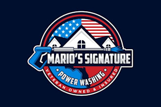 do memorable power washing logo roof soft washing business
