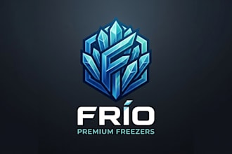 design a cool and modern freezer logo for your brand