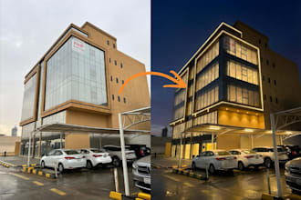 visualize architectural facade lighting for your building exterior