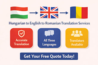 translate texts from english, hungarian and romanian