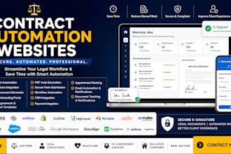 contract automation website e signature legal document generator crm integration