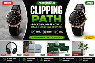 do clipping path, background removal, and image masking