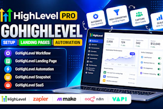 ghl snapshot saas workflow automation landing page