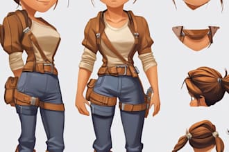 design 2d game character