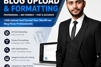 upload and format wordpress blog posts professionally