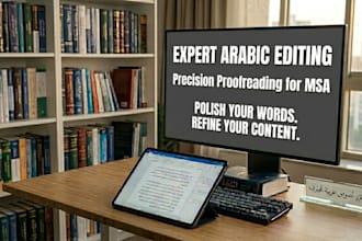 edit and proofread arabic