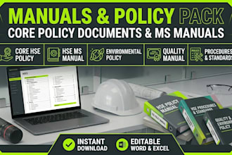 create professional hse documents, sops, and safety policies
