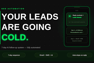 build an n8n lead nurturing automation with email, SMS and ai followups