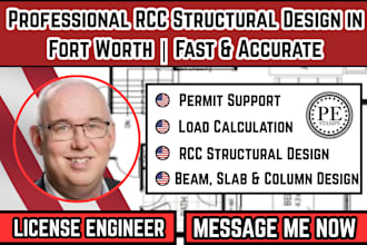 do professional rcc structural design in fort worth, fast and accurate