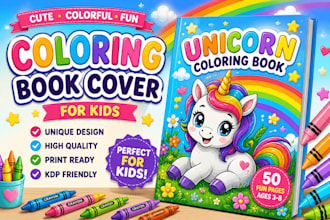 design cute coloring book covers
