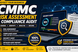 perform cmmc risk assessment and cybersecurity compliance audit