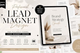 professional PDF filable forms lead magnet ebook freebie