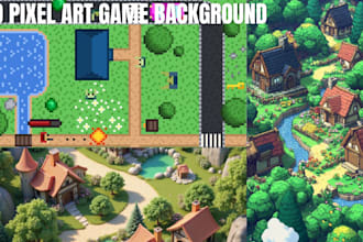 pixel art asset, tileset, sprite sheet background environment art for video game