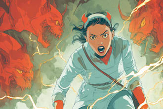 comic book illustration with comic book illustrator