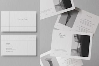 create feminine modern custom business cards