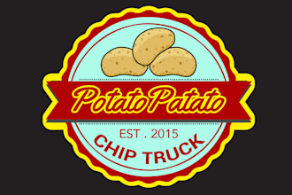 create an eye catching food truck chip truck logo