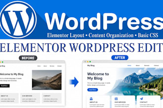 edit wordpress website with elementor