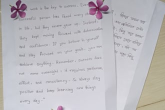 neat and clean handwriting service