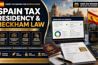 help with spain tax residency, beckham law and expat tax planning