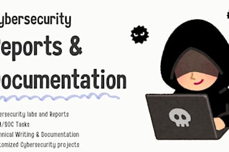 write cybersecurity reports, security documentation and technical content