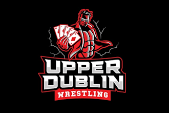 design youth wrestling upper dublin logo