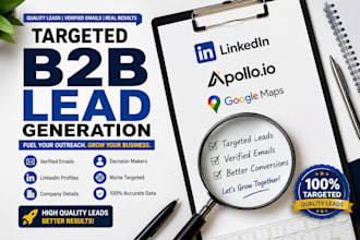 build targeted b2b leads with verified emails using apollo and linkedin