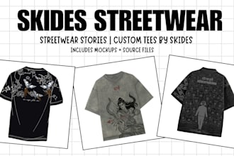 design streetwear graphics for tshirts