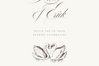 design elegant wedding invitations